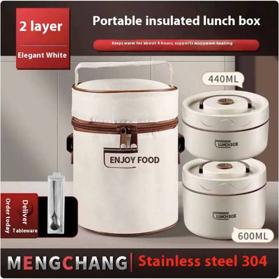 Extra-Long Insulated Stainless Steel Lunch Box