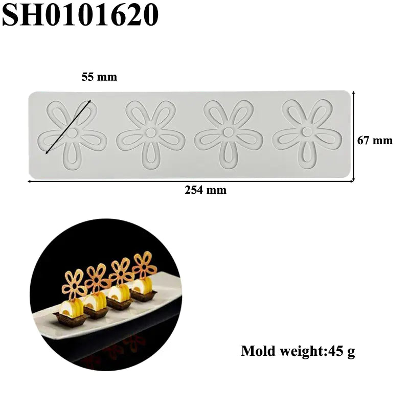 Silicone Leaf-Shaped Platter Molds for Desserts - Lunqara 
