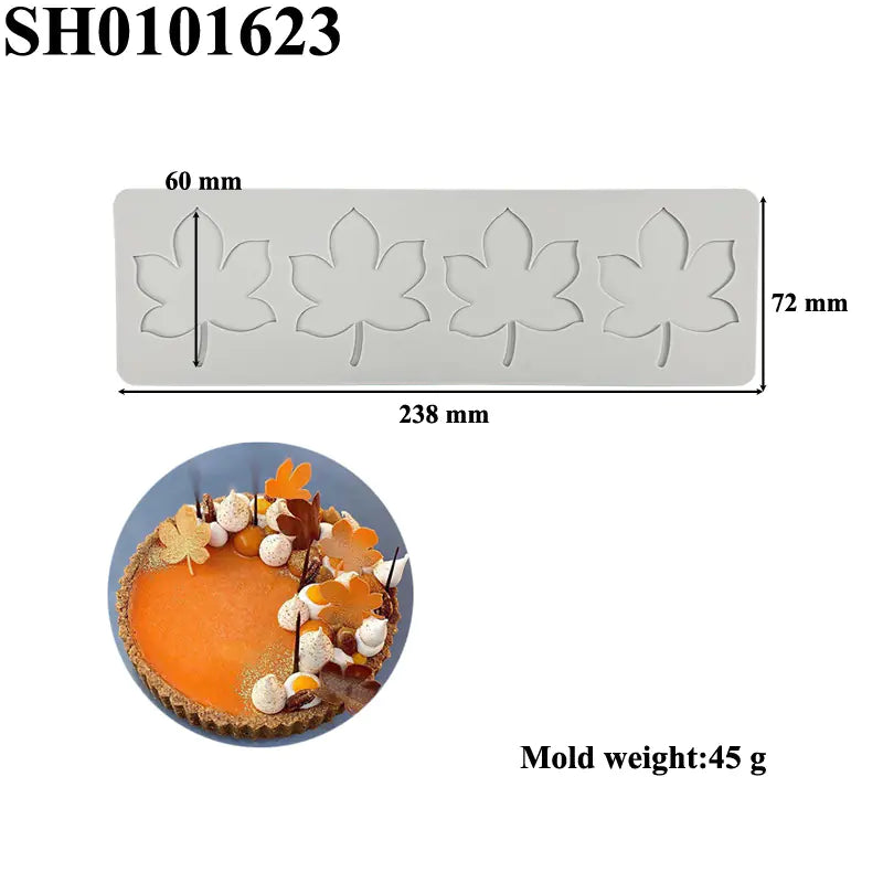 Silicone Leaf-Shaped Platter Molds for Desserts - Lunqara 
