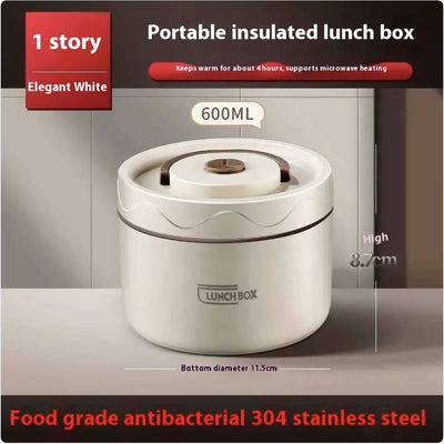 Extra-Long Insulated Stainless Steel Lunch Box