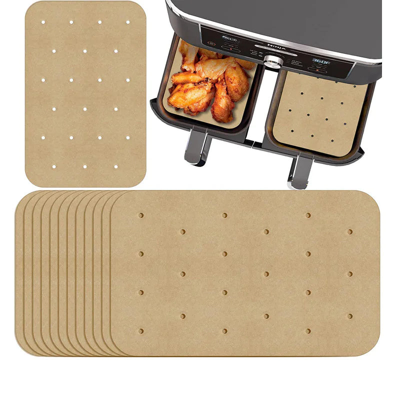 Dual Air Fryer Baking Parchment Paper 14x20.5cm