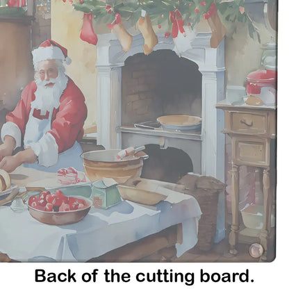 Cookies with Santa Claus Glass Cutting Board - Lunqara 