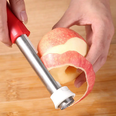2-in-1 Fruit Corer and Peeler with Retractable Design - Lunqara 