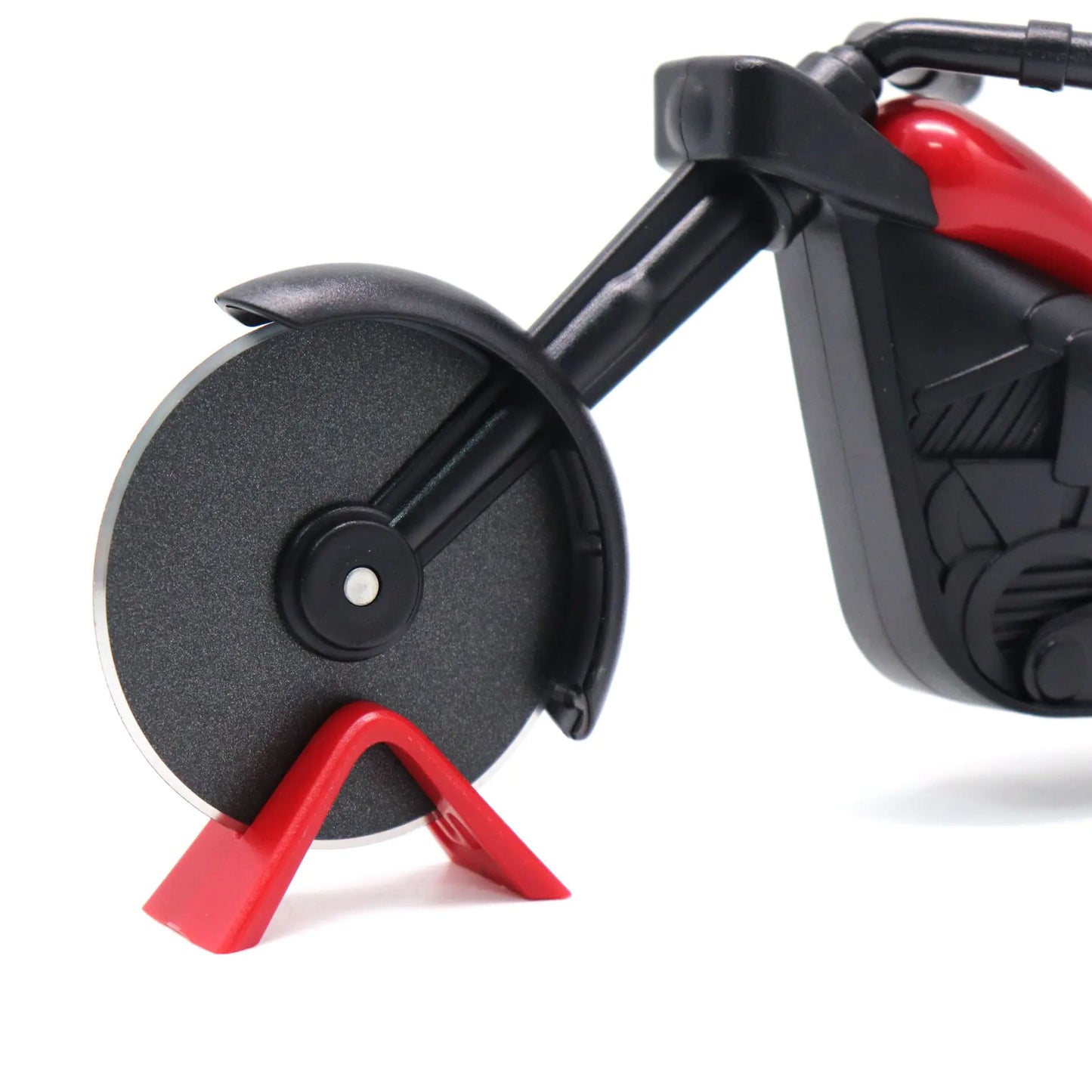 Stainless Steel Pizza Cutter - Cute Motorcycle Design - Lunqara 