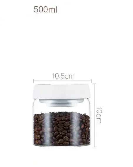Vacuum Sealed Glass Storage Jar Set - Lunqara 