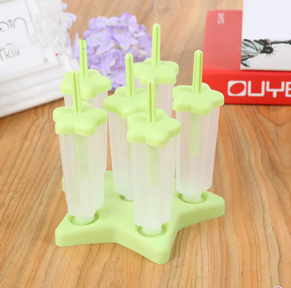 Ice Pop Mold with Star and Flower Shapes (Ice Maker)