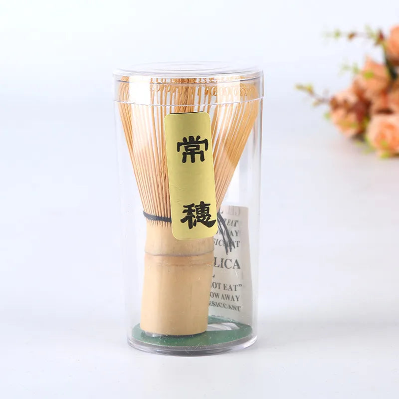 Japanese Bamboo Matcha Whisk, 64 Prongs - Lunqara 