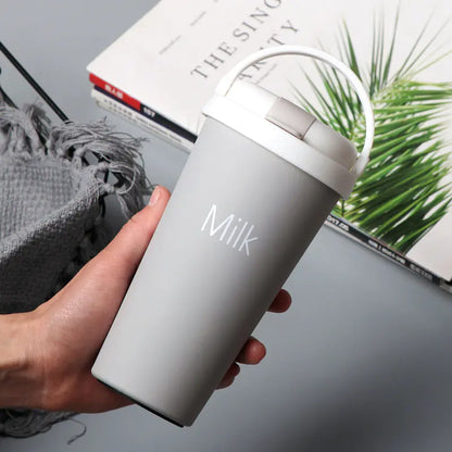 304 Stainless Steel European Straw Coffee Cup Travel Mug - Lunqara 