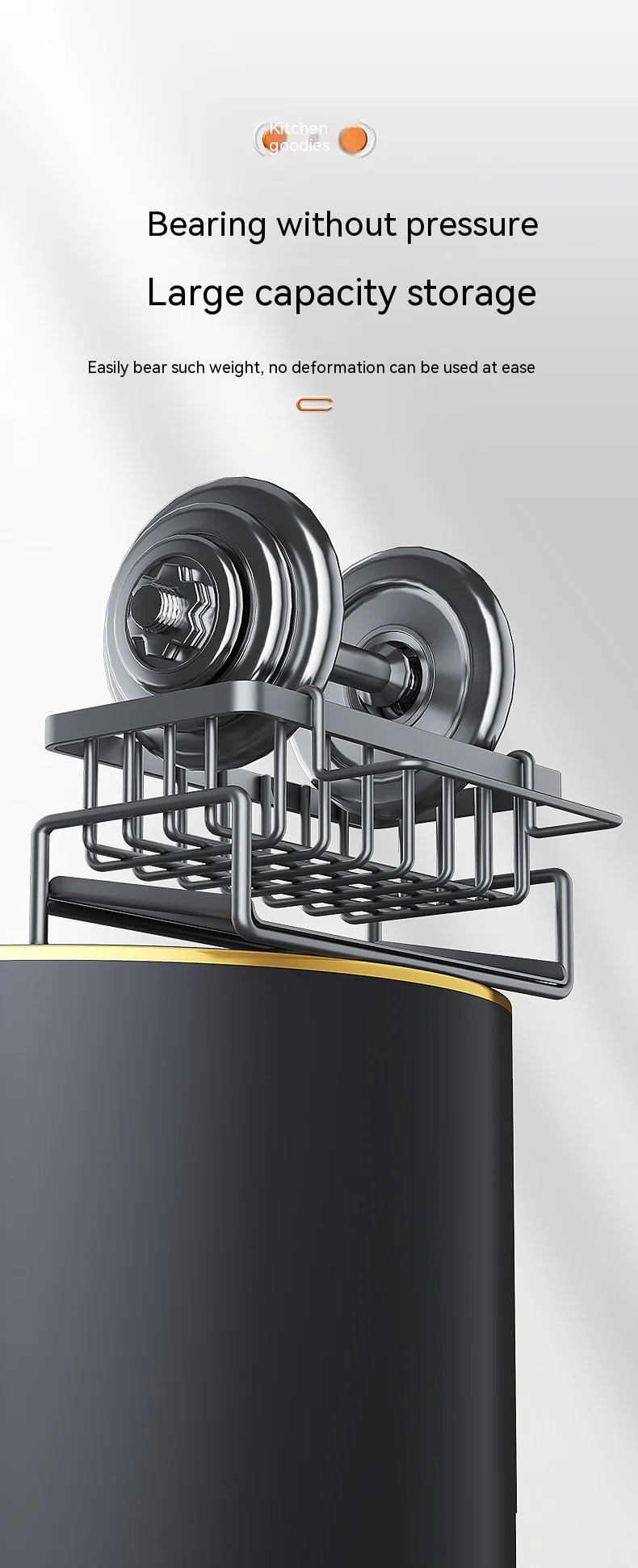 Multifunctional Kitchen Sink Organizer with Draining Rack - Lunqara 