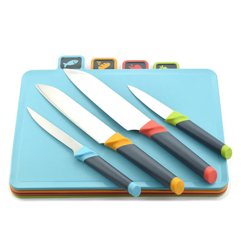 Cutting Board with Disinfecting Knife Holder - Lunqara 