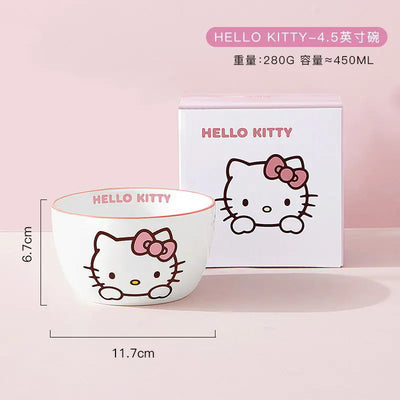 Sanrio Ceramic Dish Set for Home Use (Cute & Stylish)