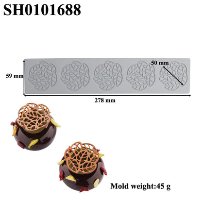 Silicone Leaf-Shaped Platter Molds for Desserts - Lunqara 