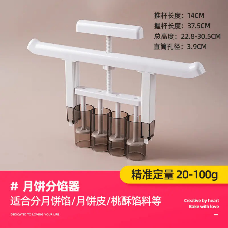 Mooncake Filling Dispenser and Dough Portioning Tool