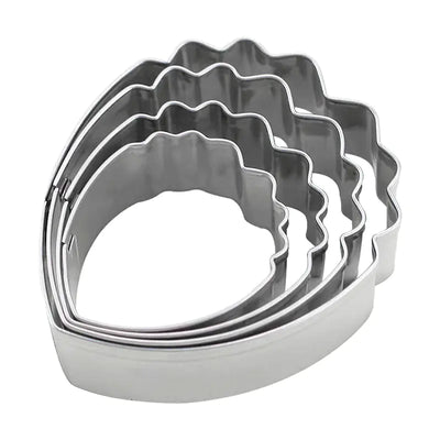 Stainless Steel Peony Cookie Cutter and Silicone Molds Set