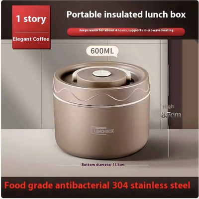 Extra-Long Insulated Stainless Steel Lunch Box