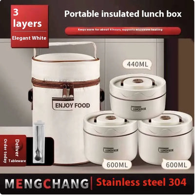 Extra-Long Insulated Stainless Steel Lunch Box