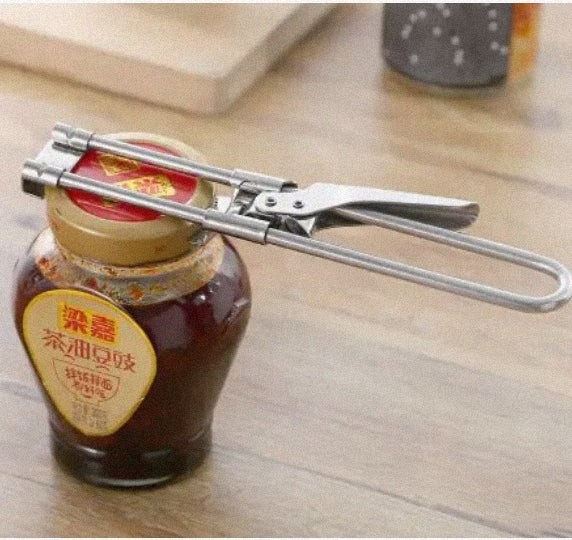 Premium Stainless Steel Adjustable Jar Opener – Multi-Function Screw Cap Tool - Lunqara 