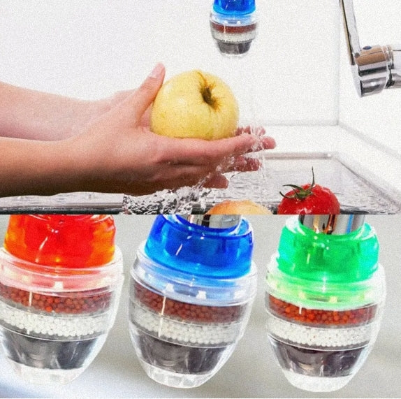 Faucet Water Purifier Kitchen Household Tap Water Filter Water-Saving Water Purifier Head - Lunqara 