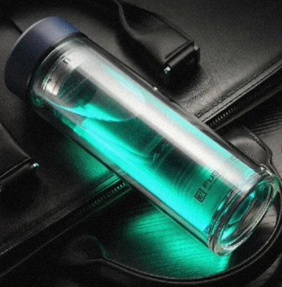 Eco-friendly Glass Water Bottle with Filter - Lunqara 