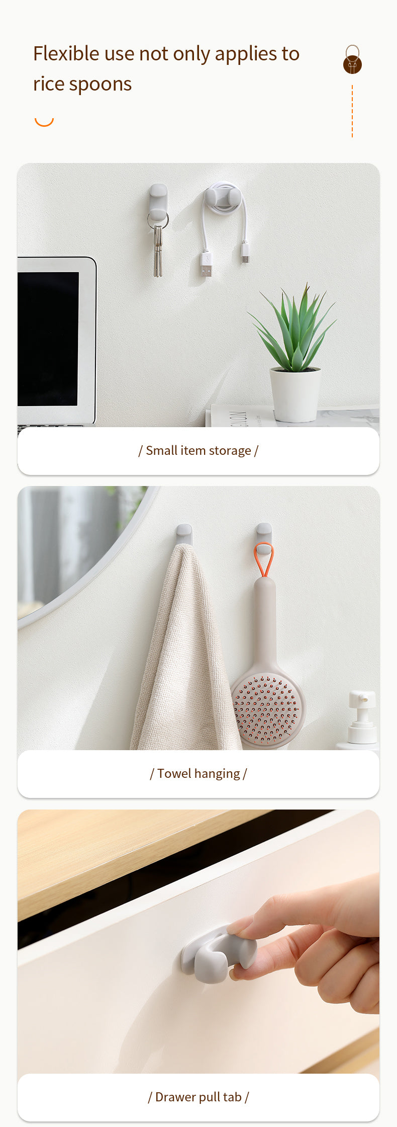 Rice Spoon Holder Silicone Storage Rack, Kitchen
Wall-Mounted Cooker Spoon Shelf, Placement Rack