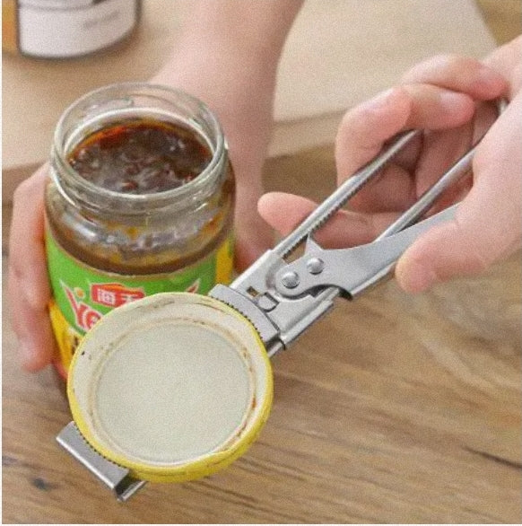Premium Stainless Steel Adjustable Jar Opener – Multi-Function Screw Cap Tool - Lunqara 