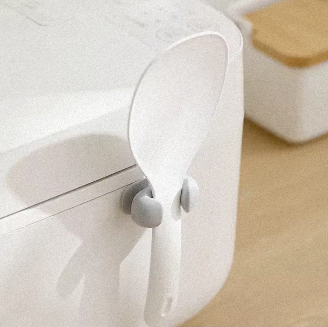 Rice Spoon Holder Silicone Storage Rack, Kitchen
Wall-Mounted Cooker Spoon Shelf, Placement Rack