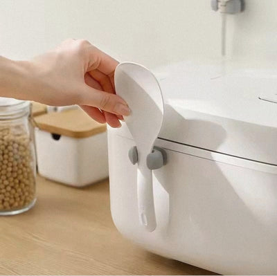 Rice Spoon Holder Silicone Storage Rack, Kitchen
Wall-Mounted Cooker Spoon Shelf, Placement Rack