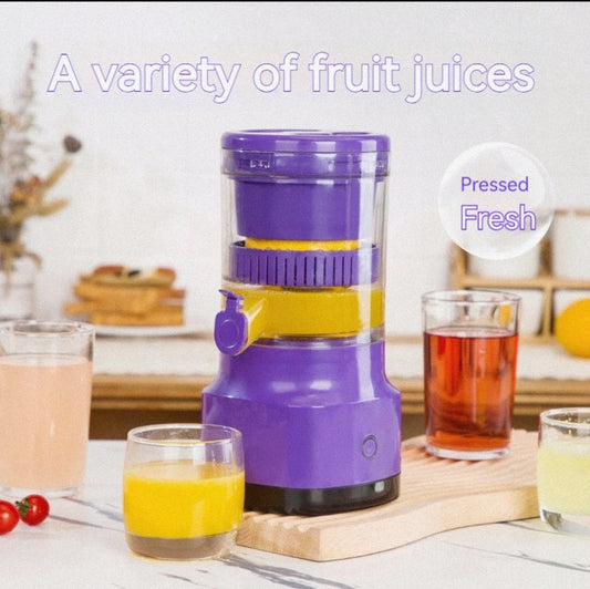 Electric USB Rechargeable Citrus Juicer Portable Orange & Lemon Squeezer Multifunctional Kitchen Gadget - Lunqara 