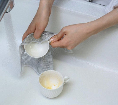 Steel Wire Ball Cloth Kitchen Cleaning Dishcloth
