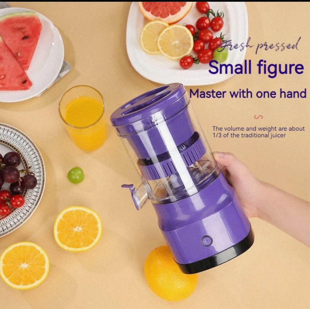 Electric USB Rechargeable Citrus Juicer Portable Orange & Lemon Squeezer Multifunctional Kitchen Gadget - Lunqara 