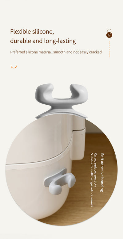 Rice Spoon Holder Silicone Storage Rack, Kitchen
Wall-Mounted Cooker Spoon Shelf, Placement Rack