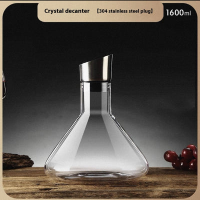 Hot - selling Iceberg Waterfall Wine Decanter Creative Transparent Lead - Free Crystal Glass Wine Dispenser Barware Quick Decanters - Lunqara