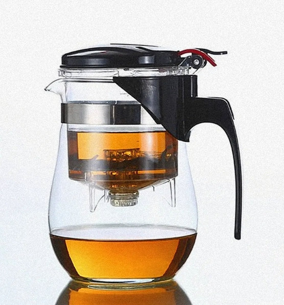 Tea Brewing Pot with Removable Filter and Tea Cups - Lunqara 