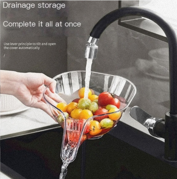 Multifunctional Draining Basket and Bowl for Kitchen - Lunqara 