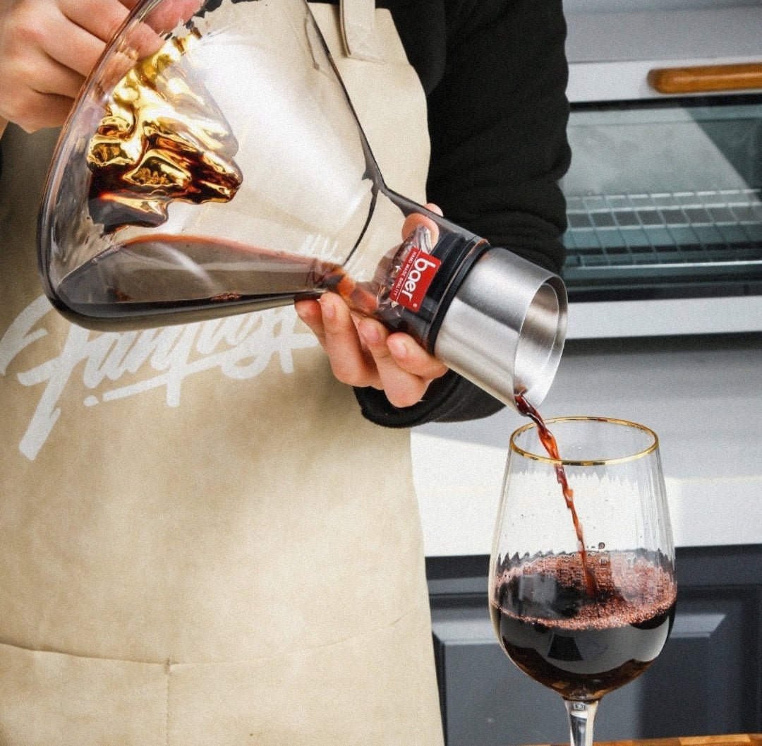 Hot - selling Iceberg Waterfall Wine Decanter Creative Transparent Lead - Free Crystal Glass Wine Dispenser Barware Quick Decanters - Lunqara