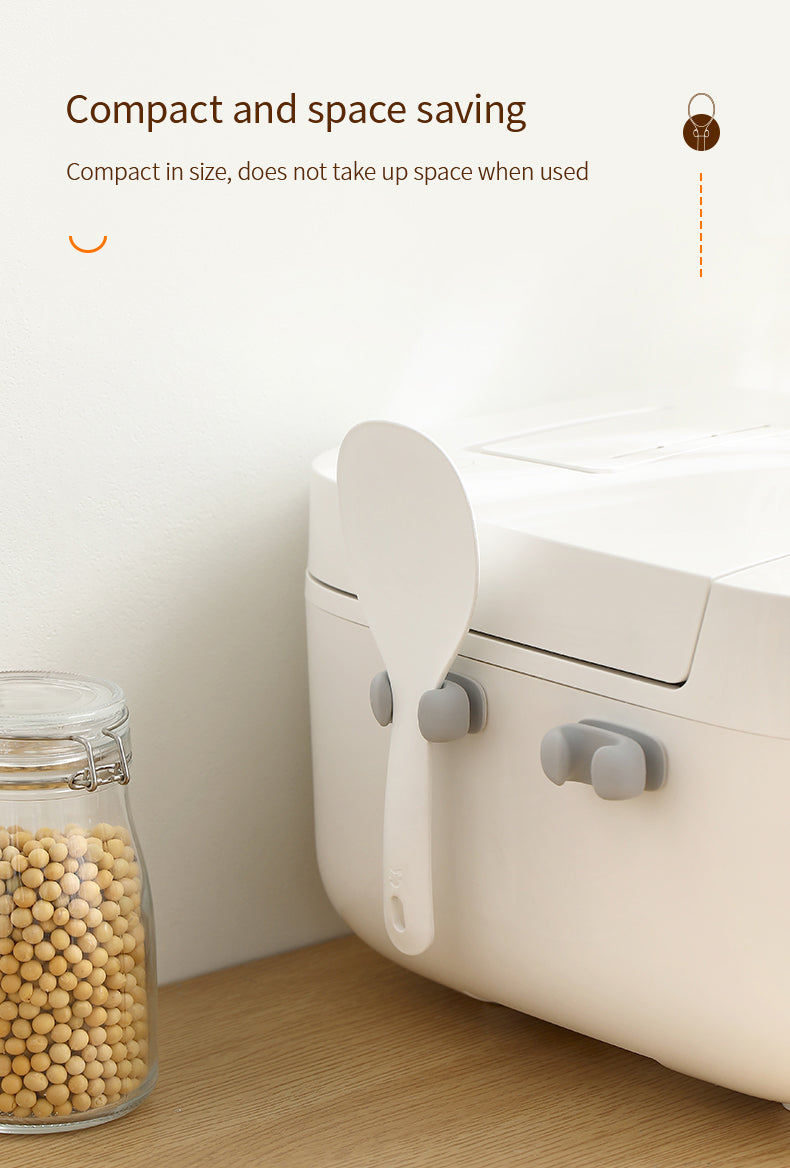 Rice Spoon Holder Silicone Storage Rack, Kitchen
Wall-Mounted Cooker Spoon Shelf, Placement Rack