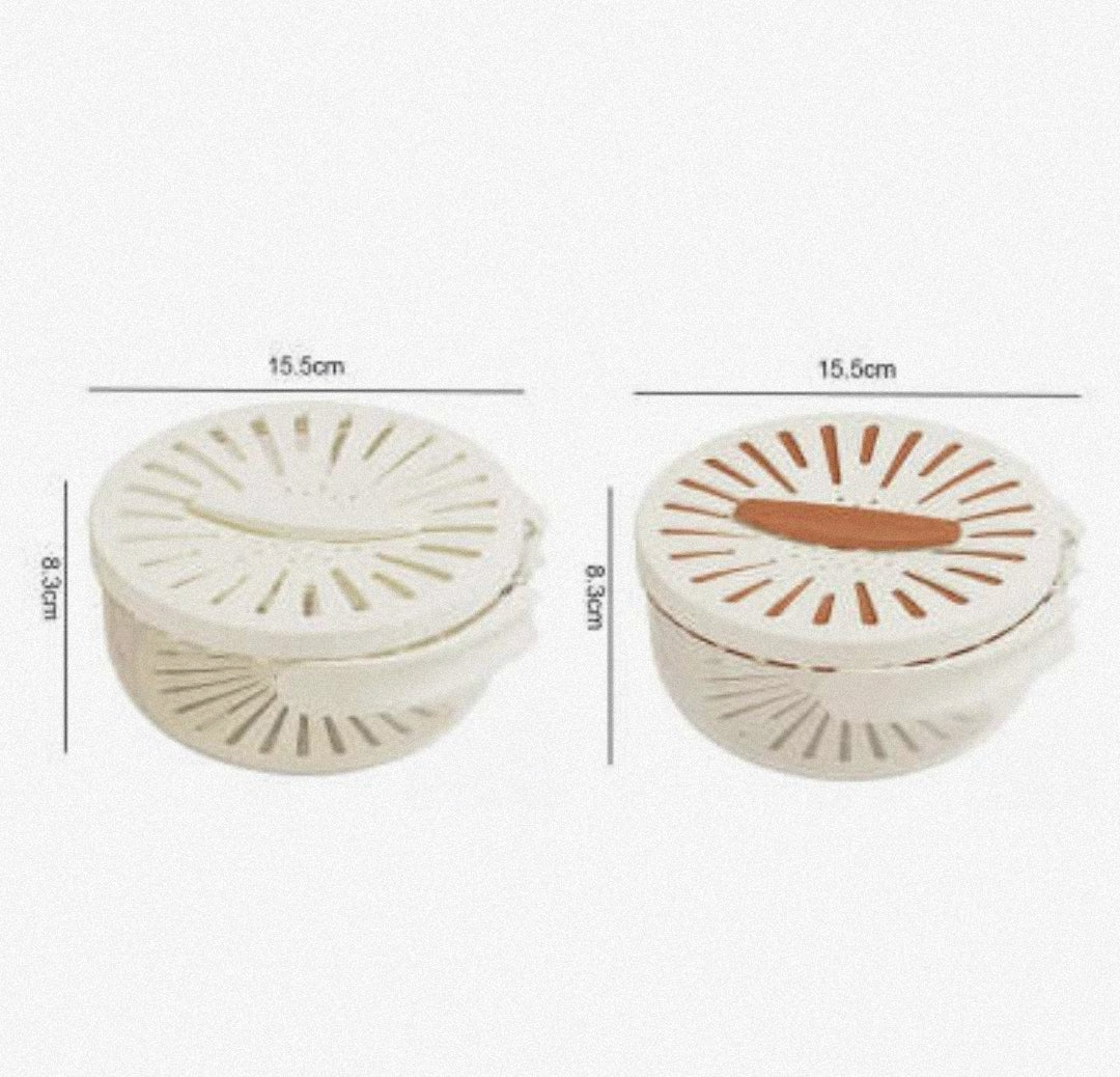 Fruit Drain Basket With Lid Vegetable Washing Bowl Foldable Handle Cleaning Colander Plastic Refrigerator Crisper Kitchen Box - Lunqara