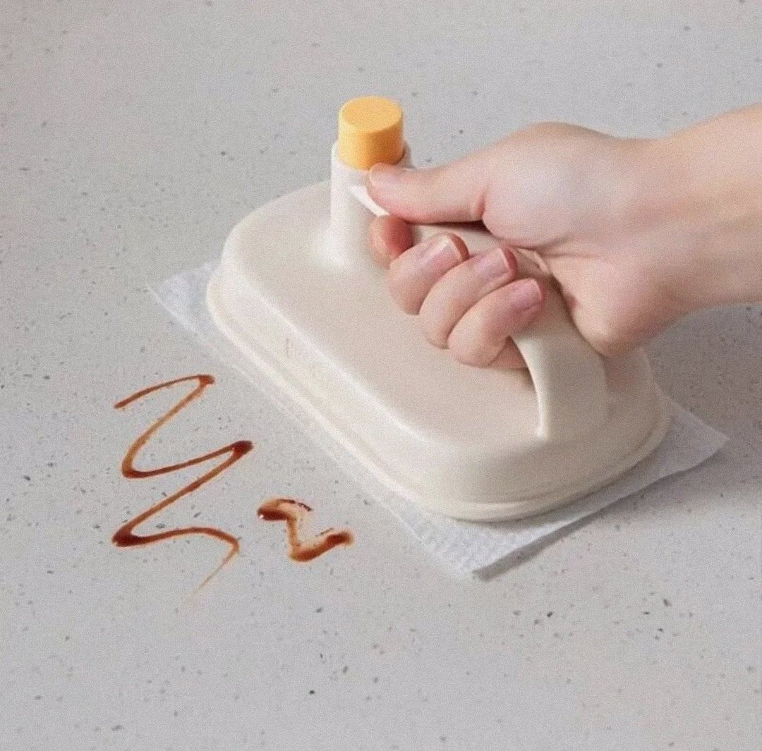 Kitchen Cleaning Magic Brush Glass Wall Cleaning Bath Brush Handle Cleaning Rag Ceramic Window Slot Clean Brush - Lunqara