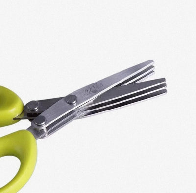 Multi-functional Stainless Steel 3/5 Layer Kitchen Scissors
Pepper Shredded Chopped Scallion Cutter Laver Cut
Cooking Tool
