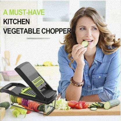 15-in-1 Multi-Function Vegetable Chopper & Slicer Set - Lunqara 