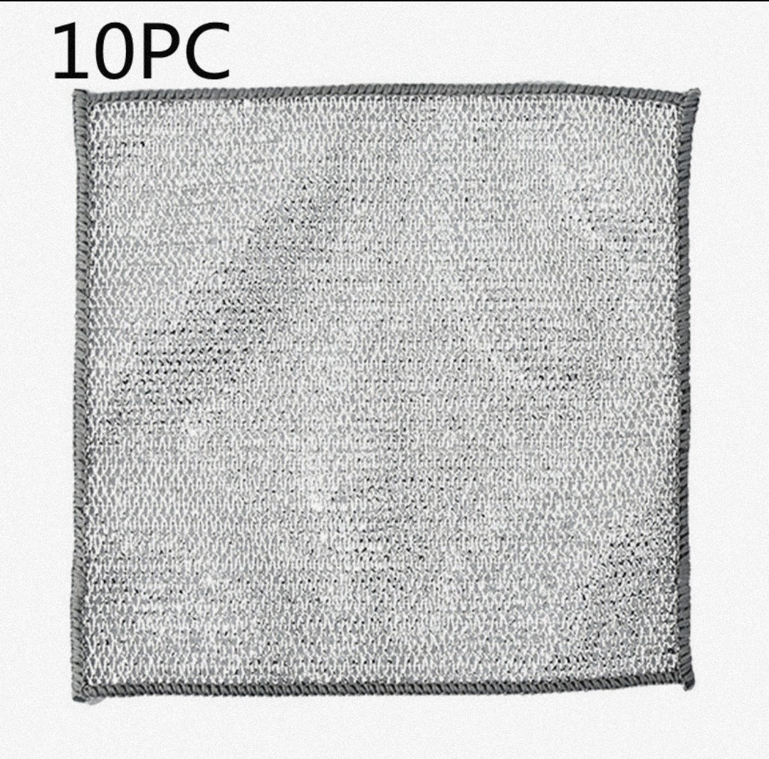 Steel Wire Ball Cloth Kitchen Cleaning Dishcloth