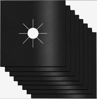 Gas Stove Burner Covers Square Heat - resistant Oil - proof Reusable Stove Protector Pads Non - Stick Stovetop Liner - Lunqara