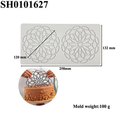 Silicone Leaf-Shaped Platter Molds for Desserts - Lunqara 