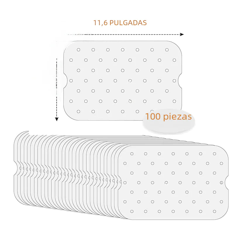 Dual Air Fryer Baking Parchment Paper 14x20.5cm