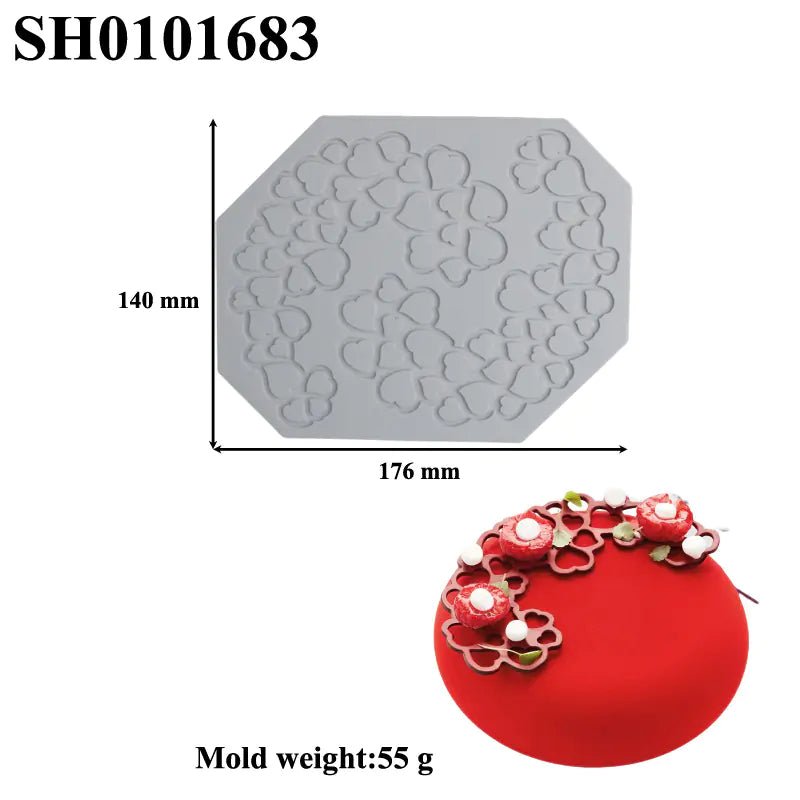 Silicone Leaf - Shaped Platter Molds for Desserts - Lunqara