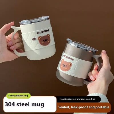 304 Stainless Steel Double - Layer Mug - Lunqara
