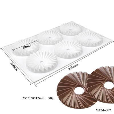 15-Cavity Silicone Mousse Cake Mold for Decoration - Lunqara 