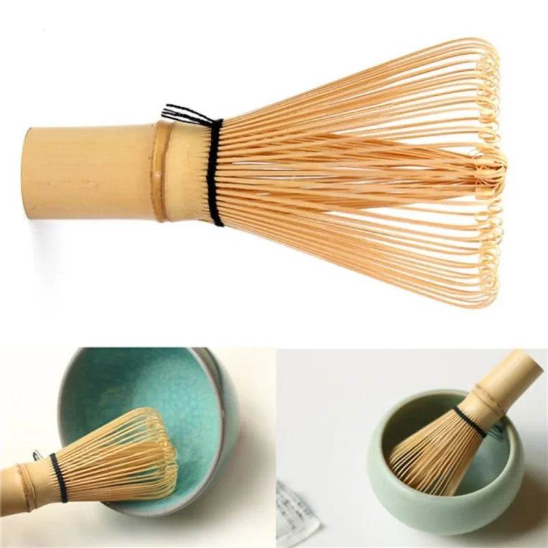 Japanese Bamboo Matcha Whisk, 64 Prongs - Lunqara 