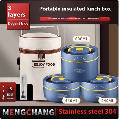 Extra-Long Insulated Stainless Steel Lunch Box