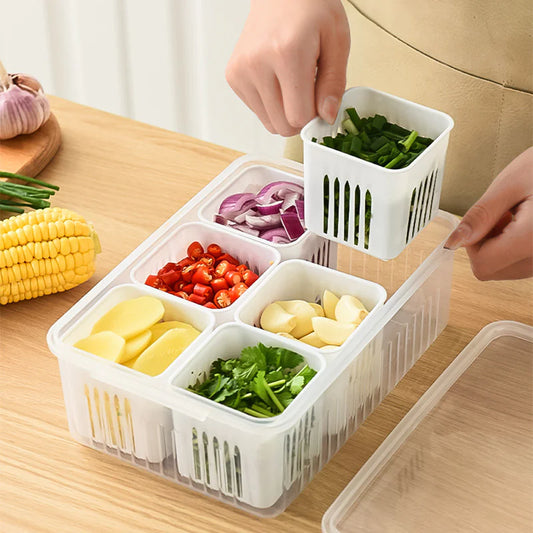 Kitchen Onion Ginger Garlic Storage Box for Refrigerator